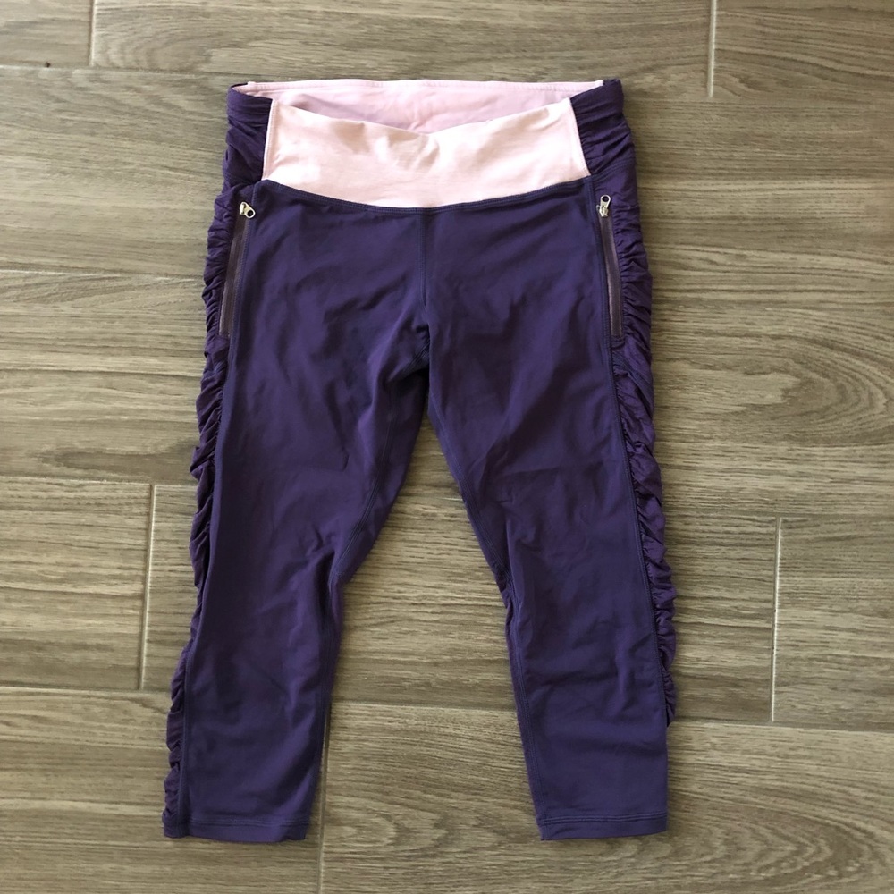 Lululemon Run Inspire Capri with Ruched Sides